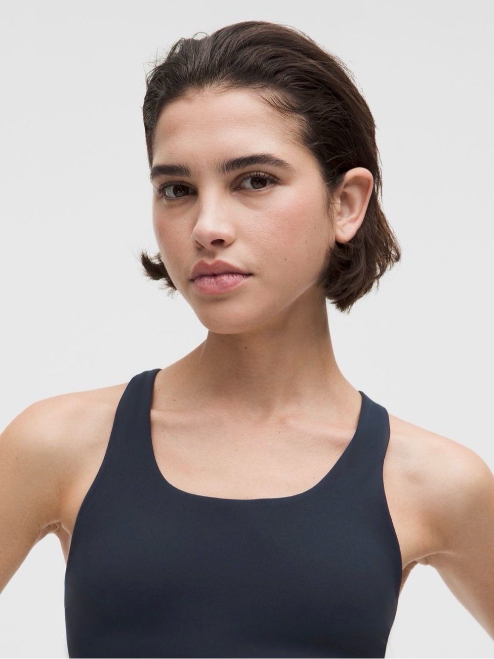 Lululemon Wunder Train Mesh-Back Bra Medium Support, B/C Cup Navy Blue - Size 10 - Picture 2 of 5